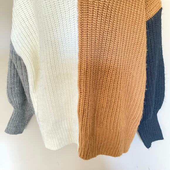 Cinq a Sept Antonella Colorblock Sweater Fall Autumn Oversized Boho Size Large - Picture 12 of 16